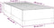 vidaXL - Bedframe - zonder - matras - 80x200 - cm - stof - donkerbruin