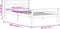 vidaXL - Bedframe - massief - grenenhout - wit - 90x200 - cm