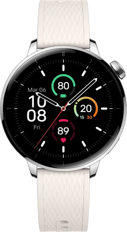 OnePlus Watch 3 - Smartwatch - 1.50 inch AMOLED - Zilver (Wit)