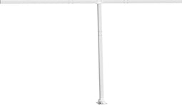 vidaXL - Luifelpaalset - 450x245 - cm - ijzer - wit