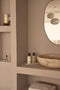 MOOISA - Marmer - dienblad rechthoek S - beige marmer - 10x25cm - rond marmer dienblad - vierkant marmer dienblad - decoratie schaal - tapasplank - serveerplank