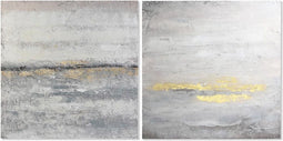 Schilderij DKD Home Decor 100 x 2,8 x 100 cm Abstract Modern (2 Stuks)