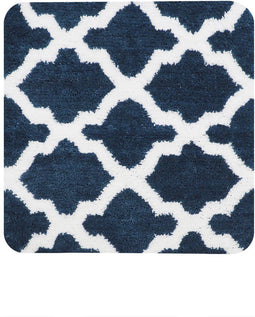Dutch House Bidetmat Toulon - Bidetmat 60x60cm - Blauw - Antislip - Badmatten - Anti Slip Douchemat - Badkamer Mat - Snel Absorberend - Snel Drogende Badmat - Bidetmat - WC mat - Toiletmat voor hangend toilet