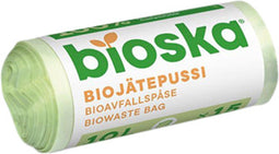 Afvalzak bioska zetmeel 42x50cm 20l groen | 30 stuks