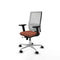 Piqueras y Crespo 2D086N0 - Bureaustoel - Verstelbare hoogte met armleuning - Wit Bruin