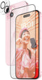 PanzerGlass B1136+2809 - 2 in 1 Pack - Ultra-Wide Fit Anti-Bacterial Screenprotector + Camera Protector - Apple - iPhone 15