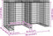 vidaXL - Schanskorf - voor - vuilnisbak - 192x91x120 - cm - gegalvaniseerd - ijzer