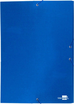 Liderpapel PY31, Project folder, Karton, PVC, Blauw, Portret, Elastische band, 250 mm