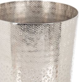 Vaas 19 x 19 x 43 cm Metaal Zilver