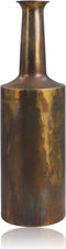 Vaas Bergamo small - ø17x55 - Messing antiek goud - Metaal