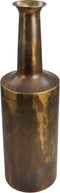 Vaas Bergamo small - ø17x55 - Messing antiek goud - Metaal