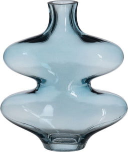 Vaas Blauw Kristal 18 x 7,5 x 21,5 cm