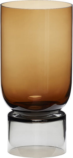 Vaas bruin glas