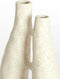 Vaas deco 22x11x41 cm KATHA keramiek mat crème