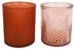 Vaas diamond glas l9b9h10,5 cm a2