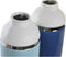 Vaas DKD Home Decor 12,5 x 12,5 x 25 cm Wit Hemelsblauw Marineblauw Keramiek (2 Stuks)