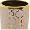 Vaas DKD Home Decor 13,5 x 13,5 x 36 cm Porselein Roze Gouden Orientaals Verchroomd