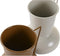 Vaas DKD Home Decor 13 x 12.5 x 17 cm Beige Metaal Oranje Mosterd (2 Stuks)