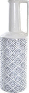 Vaas DKD Home Decor 14 x 14 x 45 cm Porselein Blauw Wit Mediterrane