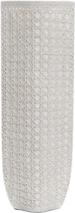 Vaas DKD Home Decor 17 x 10 x 47 cm Wit Hars Modern