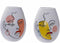 Vaas DKD Home Decor 22,5 x 22,5 x 29 cm Gezicht Wit Hars Multicolour (2 Stuks)