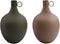 Vaas DKD Home Decor 23 x 23 x 38,5 cm Aluminium (2 Stuks)