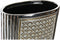 Vaas DKD Home Decor 24 x 13 x 47 cm Zilverkleurig Gouden Keramiek