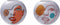 Vaas DKD Home Decor 25,5 x 25,5 x 22 cm Gezicht Wit Hars Multicolour (2 Stuks)