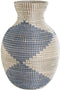 Vaas DKD Home Decor 31 x 31 x 50 cm Natuurlijk Blauw Zeegras Mediterrane