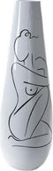 Vaas DKD Home Decor Abstract Wit Hars Modern (31.5 x 31.5 x 95.5 cm)