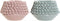 Vaas DKD Home Decor Bloem Roze Turkoois Keramiek 20 x 20 x 13 cm Mediterrane (2 Stuks)