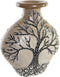 Vaas DKD Home Decor Boomstructuur Kristal Zwart Beige Terra cotta (30 x 15 x 33,5 cm)