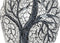 Vaas DKD Home Decor Boomstructuur Kristal Zwart Terra cotta Wit (29 x 29 x 60 cm)