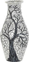 Vaas DKD Home Decor Boomstructuur Kristal Zwart Terra cotta Wit (29 x 29 x 60 cm)