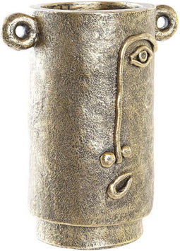 Vaas DKD Home Decor Gezicht Gouden Modern (29 x 19,5 x 36 cm)