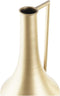 Vaas DKD Home Decor Gouden Metaal Crème Tropisch Blad van een plant (21 x 21 x 71 cm)