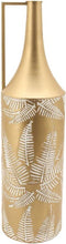 Vaas DKD Home Decor Gouden Metaal Crème Tropisch Blad van een plant (21 x 21 x 81 cm)