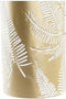 Vaas DKD Home Decor Gouden Metaal Crème Tropisch Blad van een plant (21 x 21 x 71 cm)