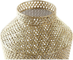 Vaas DKD Home Decor Grijs Gouden Metaal Modern (25 x 25 x 48 cm)