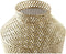 Vaas DKD Home Decor Grijs Gouden Metaal Modern (25 x 25 x 48 cm)
