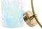 Vaas DKD Home Decor Kristal Blauw Gouden Metaal Mediterrane (19 x 15 x 33 cm) (Ø 14 cm)