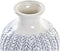 Vaas DKD Home Decor Porselein Blauw Wit 16 x 16 x 25 cm Mediterrane