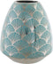 Vaas DKD Home Decor Porselein Gouden Turkoois Wit Orientaals Verchroomd 16 x 16 x 18 cm