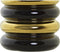 Vaas DKD Home Decor Porselein Zwart Gouden Tweekleurig Modern 15 x 15 x 29 cm