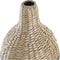 Vaas DKD Home Decor Vezel Natuurlijk Grijs (20 x 20 x 60 cm)