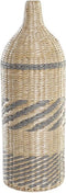 Vaas DKD Home Decor Vezel Natuurlijk Grijs (20 x 20 x 60 cm)