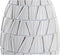 Vaas DKD Home Decor Wit Hars Modern (18 x 18 x 50 cm)