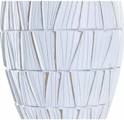 Vaas DKD Home Decor Wit Hars Modern (19 x 19 x 60 cm)