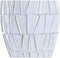 Vaas DKD Home Decor Wit Hars Modern (19 x 19 x 60 cm)