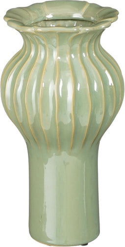 Vaas Felipe L - Keramiek - Groen - 16 x 30 x 16 cm (BxHxD)